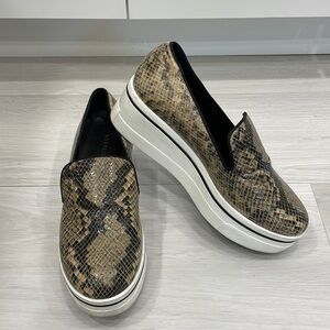 Stella McCartney Binx Python/Snakeskin Print Platform Shoes